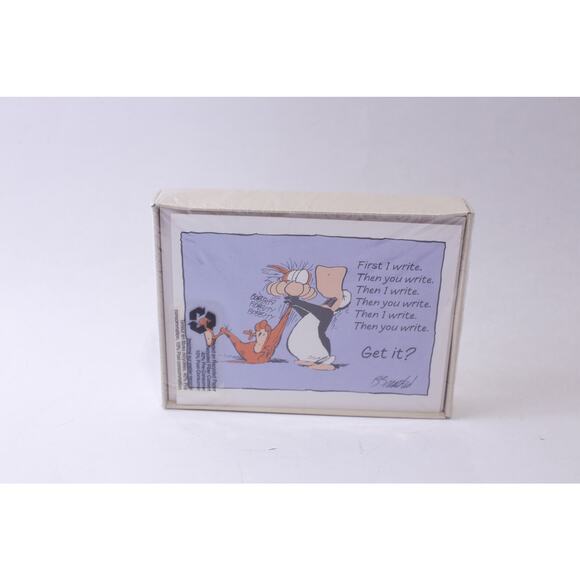 Opus 'n' Bill, 8 Blank Notes and Envelopes, American Greetings, New In Package - Picture 1 of 2